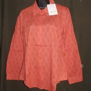 High Tea by Whitewash Miller Shirt Blouse Top